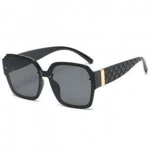 Rivet Decorated Bold Frame Novel Cool Fashion Sunglasses